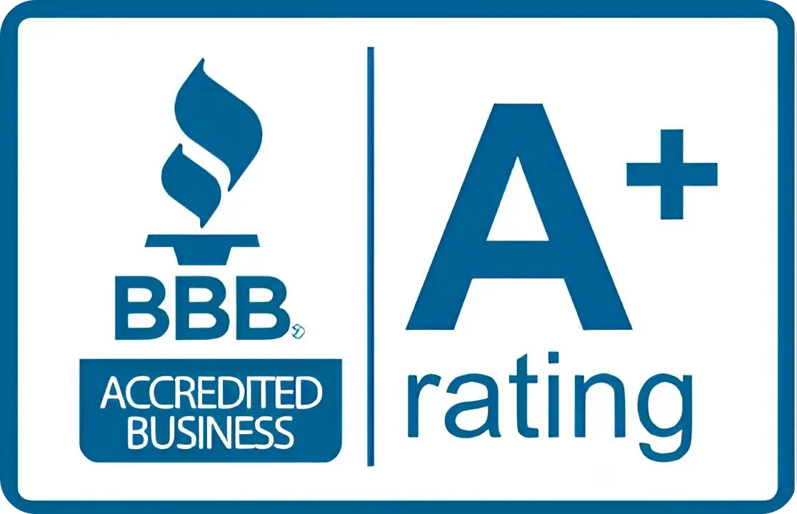 We are rated A+ with the BBB